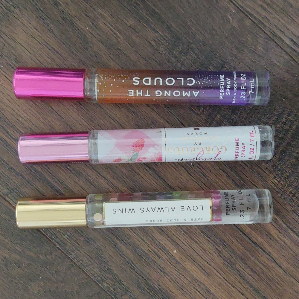 3 bath body perfume sprays
